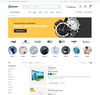 Shop List Sidebar